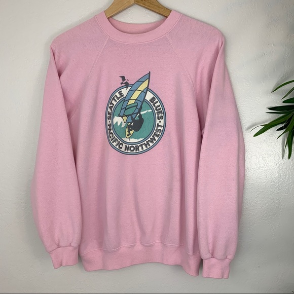 American Vintage Sweaters - Vintage Seattle PNW blues crewneck sweatshirt